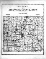 Outline Map, Appanoose County 1915